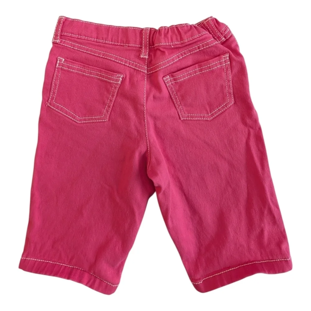 Carter's Girls Bright Pink Pants with Contrast Stitching Cotton Size 6/6X